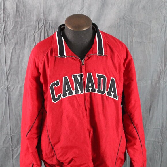 Team Canada Jacket (Retro) - World Classic of Baseball by Majestic - Men's 2xL - Picture 3 of 8